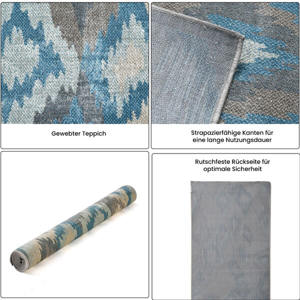 Gewebter Teppich, 91x152cm image number 3