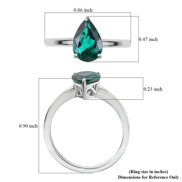 AAA Lab Grown Smaragd Ring 417 Gold (Größe 20.00) ca. 2.50 ct image number 5