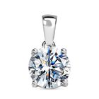 Moissanit Anhänger 925 Silber platiniert ca. 1,82 ct.