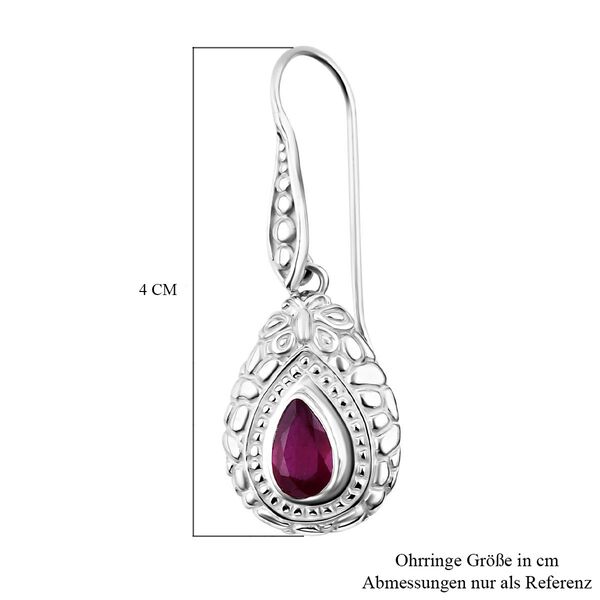 Royal Bali Kollektion - Afrikanische Rubin-Ohrringe - 2,41 ct. image number 4