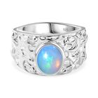 Natürlicher, äthiopischer Welo Opal Ring 925 Silber (Größe 17.00) ca. 1,30 ct