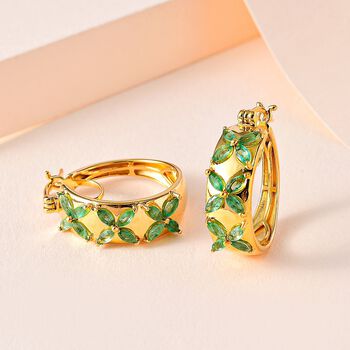 Kagem Sambischer Smaragd Ohrringe