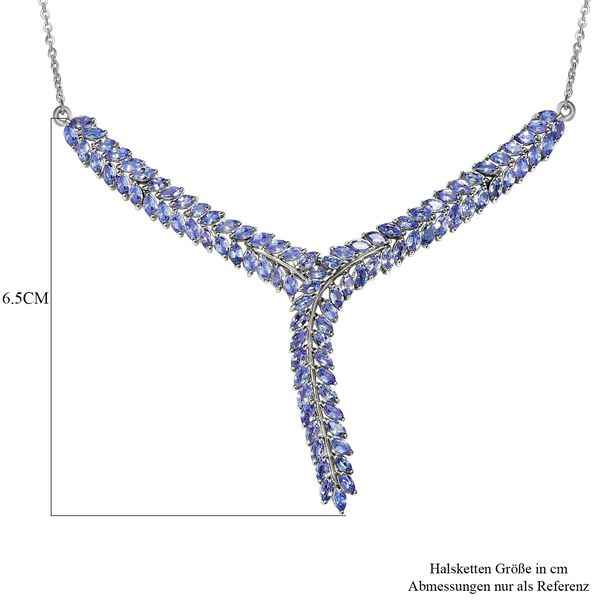 Tansanit Halskette, 45 cm - 7,14 ct. image number 6