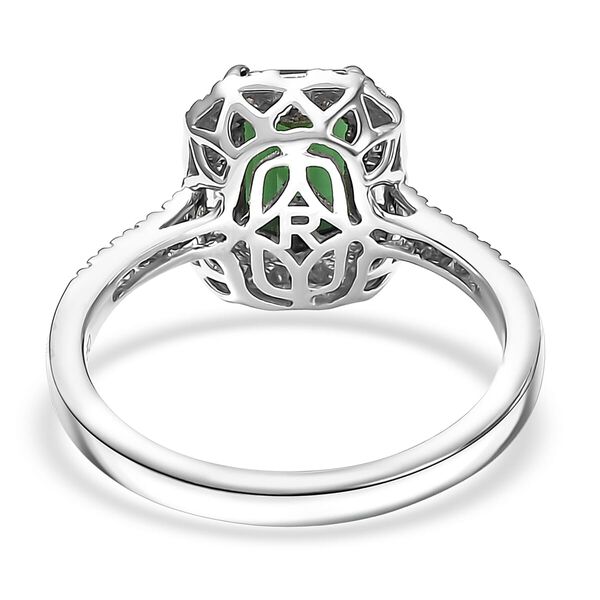 Rhapsody AAAA Santa Rosa Turmalin, Wei&szlig;er Diamant Ring 950 Platin (Gr&ouml;&szlig;e 16.50) ca. 2,43 ct image number 3