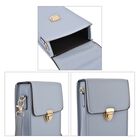 Crossbody Tasche mit RFID Schutz, 10,6x17,6x5cm, Riemen 117cm, blau image number 4