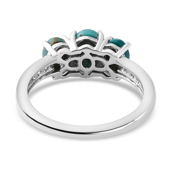 Sierra Nevada T&uuml;rkis und Zirkon Ring - 1,91 ct. image number 6