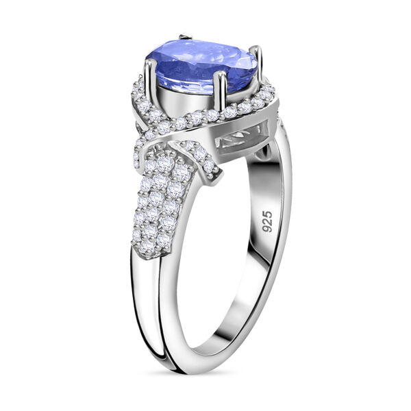 Tansanit und Zirkona Ring - 1.80 ct. image number 6