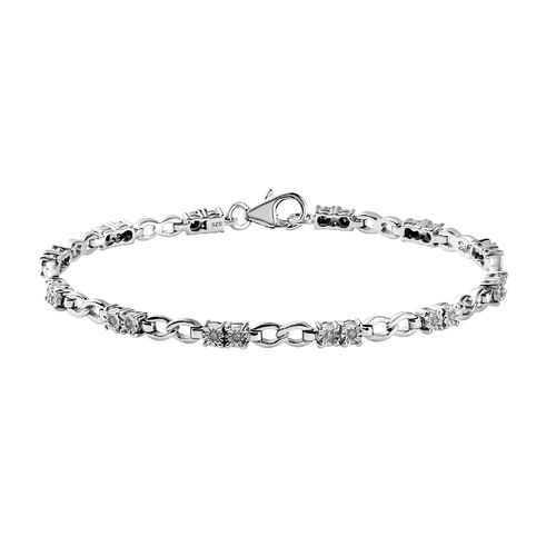 Weißes Diamant-Armband, 19 cm - 0,20 ct. image number 0