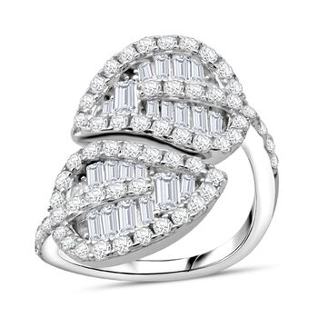 Lustro Stella Wei&szlig;er Zirkonia Ring 925 Silber rhodiniert (Gr&ouml;&szlig;e 17.00)