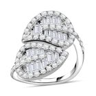 Lustro Stella Weißer Zirkonia Ring 925 Silber rhodiniert (Größe 17.00)