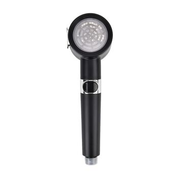 Duschkopf-Set mit Filter &ndash; Schwarz