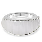 Weiße Jade Ring 925 Silber rhodiniert (Größe 18.00) ca. 12,59 ct
