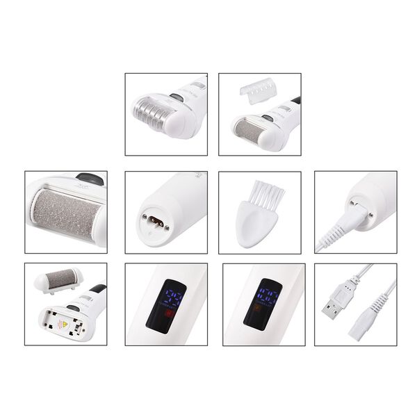 BEAUTECH - Wiederaufladbarer Hornhautentferner mit 2 K&ouml;pfen image number 8