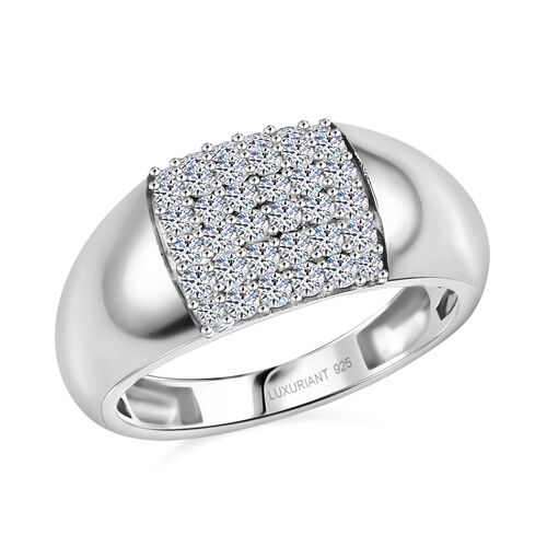 LUXURIANT DIAMOND - Lab Grown Diamant SI-GH SGL zertifiziert Ring 925 Silber rhodiniert (Größe 17.00) ca. 0.50 ct image number 4
