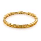 Gelber kubisches Zirkonia Armband ca. 18 cm, verl&auml;ngerung , Goldfarben