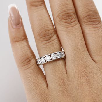 LUXURIANT SGL zertifizierter VS-EF Labor Diamant Ring in 950 Platin - 2 ct.