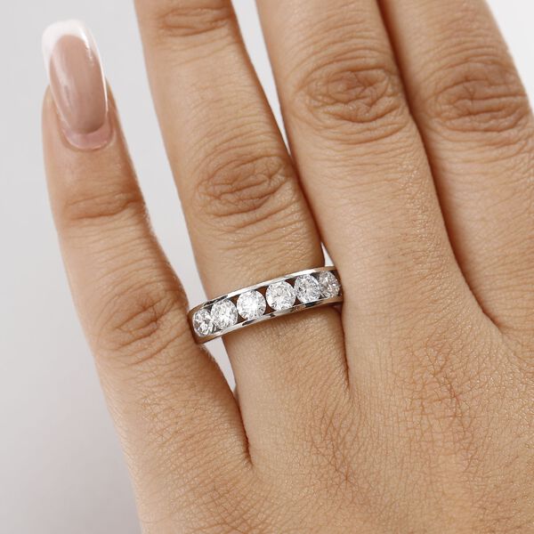 LUXURIANT SGL zertifizierter VS-EF Labor Diamant Ring in 950 Platin - 2 ct. image number 2