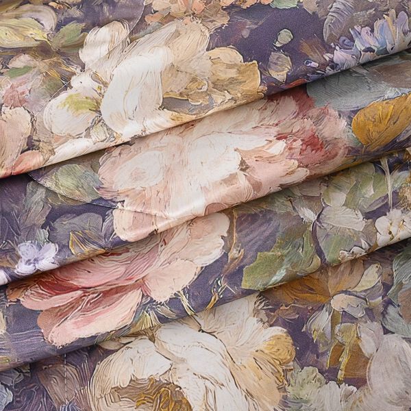 "AB side Silk quilt with cooling fabric fabric:85% nylon+15%spandex A side: print, B side match solid color Filling:100g silk+200g polyester,around 110gsm,33% silk+77% polyester Packing:gift box with PVC cover", "AB side cooling pillowcase with piping wit image number 5