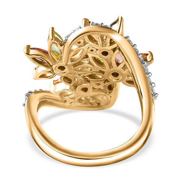 AA Multi-Turmalin und Zirkon Ring - 3,28 ct. image number 6