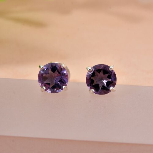 Rosa Amethyst Ohrringe 925 Silber ca. 0,88 ct. image number 1