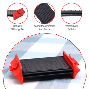 HOMESMART Mikrowellengrill mit Antihaftbeschichtung