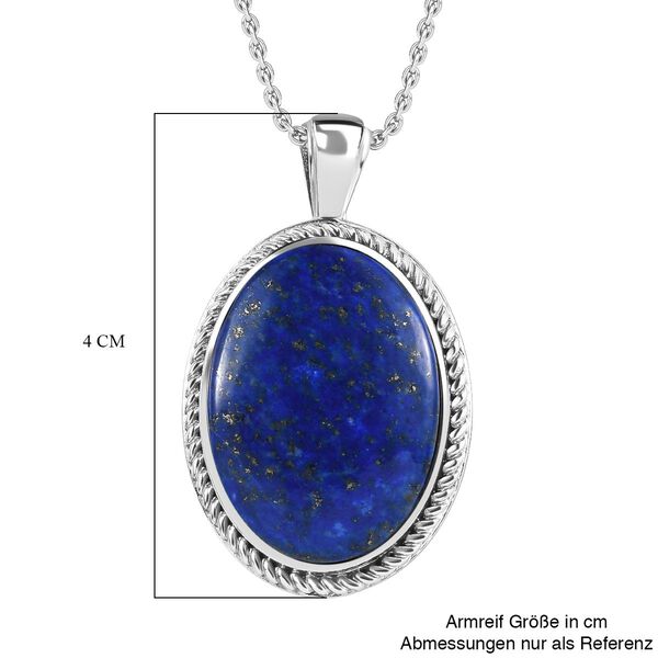 Lapislazuli Schmuckset  Edelstahl ca. 23,56 ct. image number 5