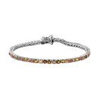 Mehrfarbig-Turmalin Armband ca. 20 cm 925 Silber platiniert ca. 5,83 ct.