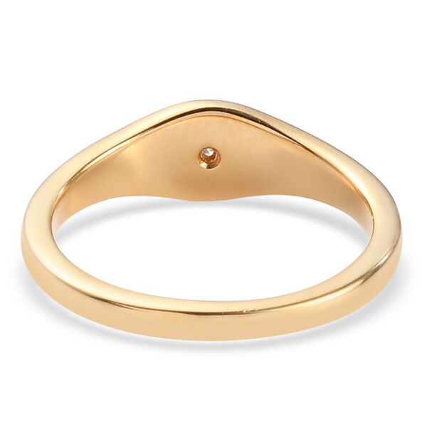 Diamant Ring 925 Silber vergoldet image number 4