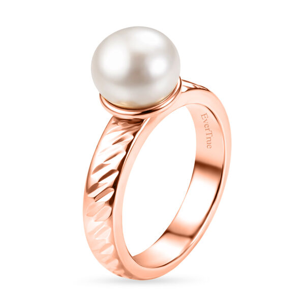 EVER TRUE S&uuml;&szlig;wasser Perle (9-9.5 mm) Ring 950 Kupfer (Gr&ouml;&szlig;e 20.00) image number 4