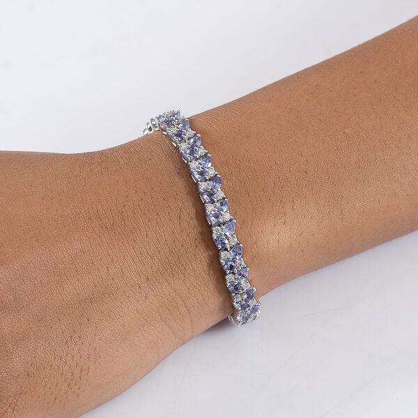 D'Joy Tansanit und Moissanit 45cm Halskette - 8,82 ct. image number 2