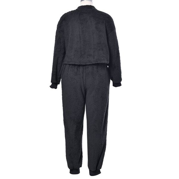 One Fit Loungewear - Superweicher Anti-Allergie Mikroflannell, M bis XL, Schwarz image number 1