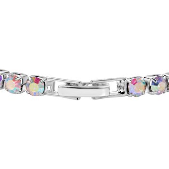 AB Kristall-Ohrringe mit Armband, reines Messing