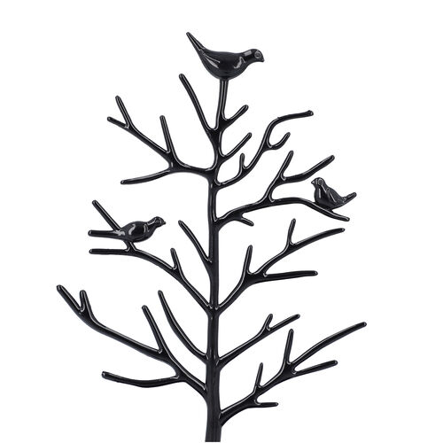 Antiker Vogel Baum Schmuckständer, Schwarz image number 1