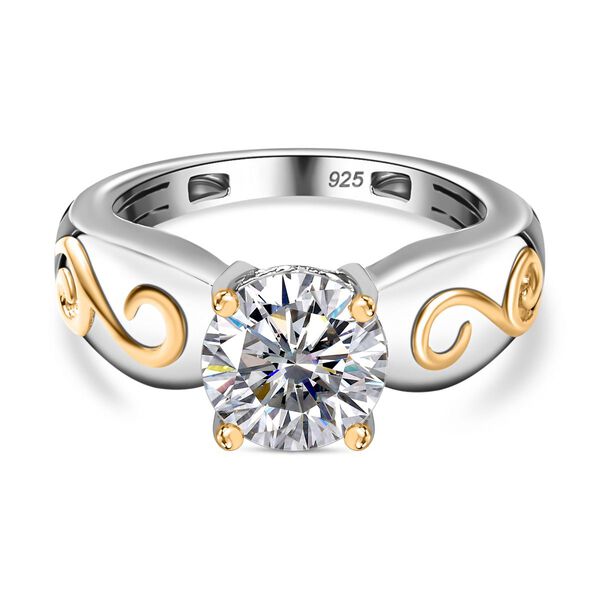 Zweifarbiger Moissanit Ring - 1,72 ct. image number 0