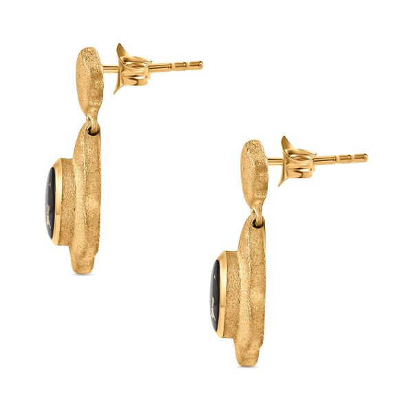 Goldenite Ohrringe 925 Silber 750 Gelbgold Vermeil ca. 1,77 ct. image number 4