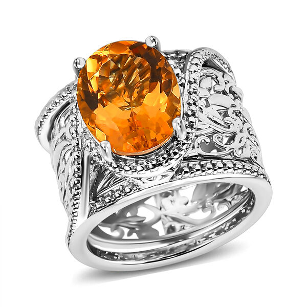 Citrin Cocktail Ring - 4,65 ct. image number 5