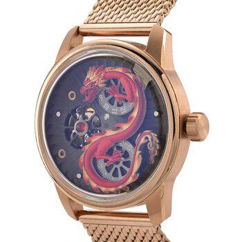 WILLIAM HUNT LIMITIERTE EDITION - Drachen Uhr Seiko Automatik Uhrwerk, 21 Jeweils, Saphir Mineralglas, 5 ATM Wasserdicht, 316L Edelstahl