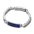 Lapislazuli-Armband, 20 cm, Edelstahl ca. 40,00 ct image number 0