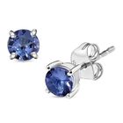 Tansanit Ohrringe 925 Silber rhodiniert ca. 0.75 ct