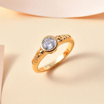 Moissanit Ring - 0,76 ct.