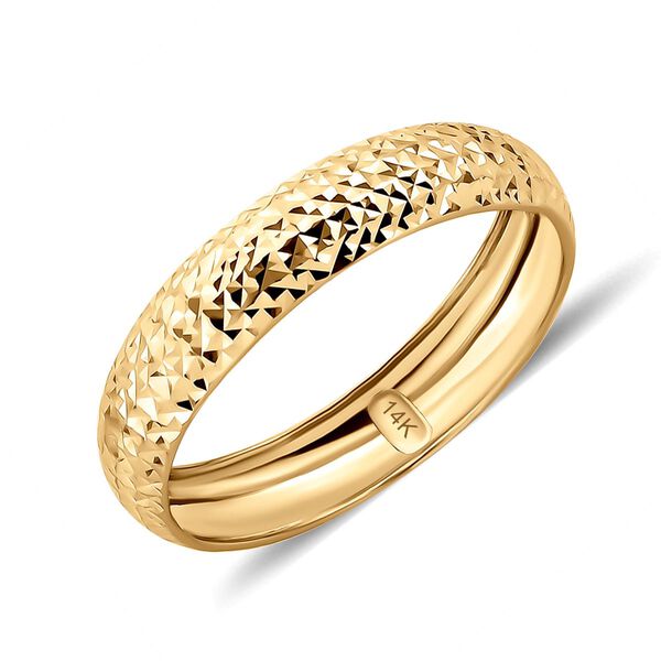Bandring mit Diamantschliff-Muster image number 3