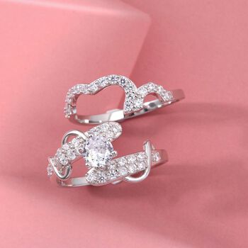 Lustro Stella 2er-Set Zirkonia Ringe