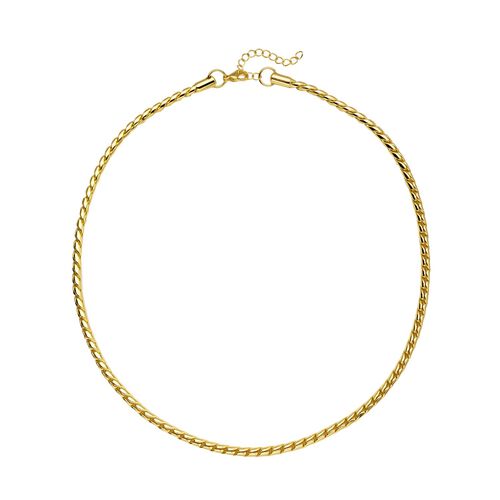 Glänzende Rollenkette, ca. 56 cm, reiner Edelstahl IP-Gelbbeschichtung ca. 52,10g image number 0