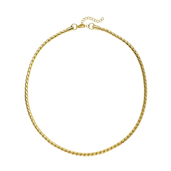 Glänzende Rollenkette, ca. 56 cm, reiner Edelstahl IP-Gelbbeschichtung ca. 52,10g image number 0