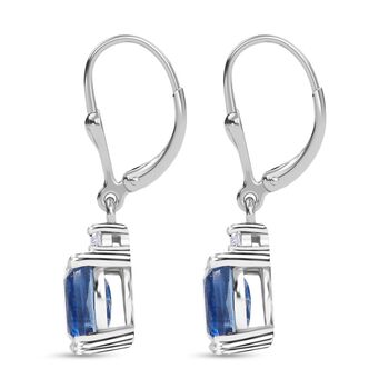 D'Joy AA Nat&uuml;rliche Kaschmir Kyanit und Zirkon Ohrringe - 2,88 ct.