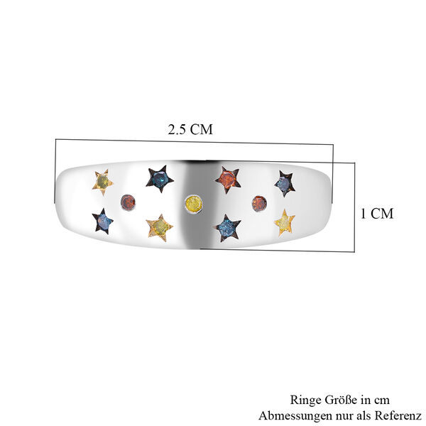Mehrfarbiger Diamant-Ring - 0,14 ct. image number 5