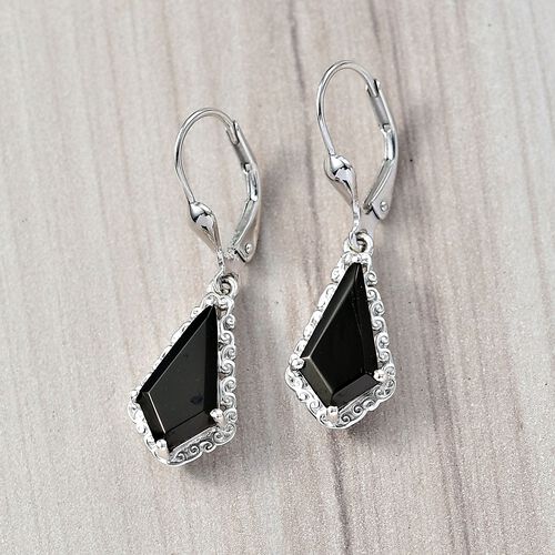 D'Joy Elite Shungit Ohrringe 925 Silber rhodiniert ca. 2,13 ct. image number 1