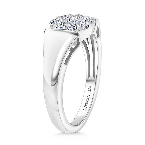 LUXURIANT SI-GH Labor Diamant Ring, 925 Silber rhodiniert - 0,50 ct. image number 5