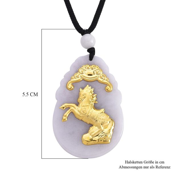 Flexible wei&szlig;e Jade 70cm Halskette in 999 Gelbgold - 85 ct. image number 7