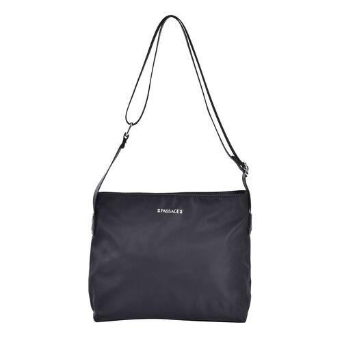 Sencillez - Crossbody Handtasche mit Schultergurt, Schwarz image number 0